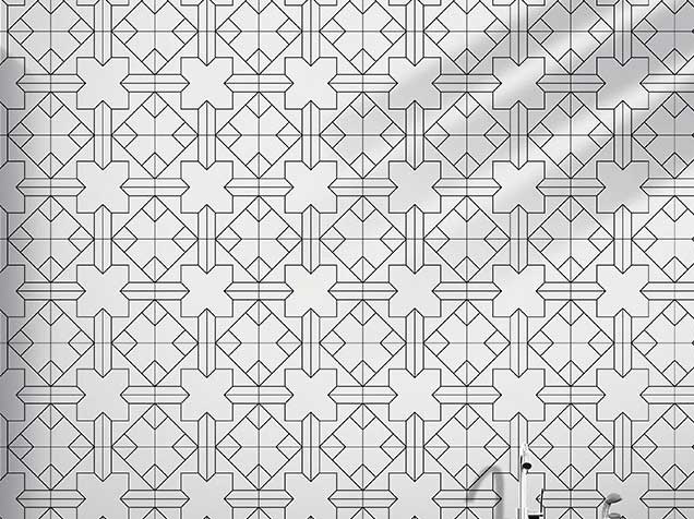 30×30 Geometric Symmetrical Tiles