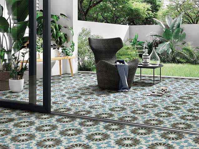 30×30 Floral Medallion Pattern Tiles