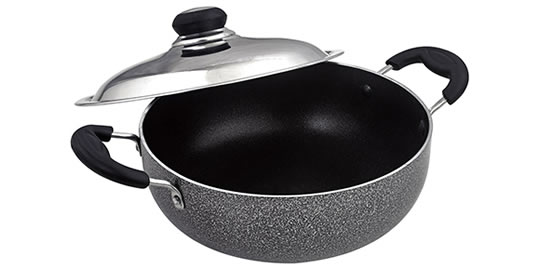 NON STICK KADAI WITH LID