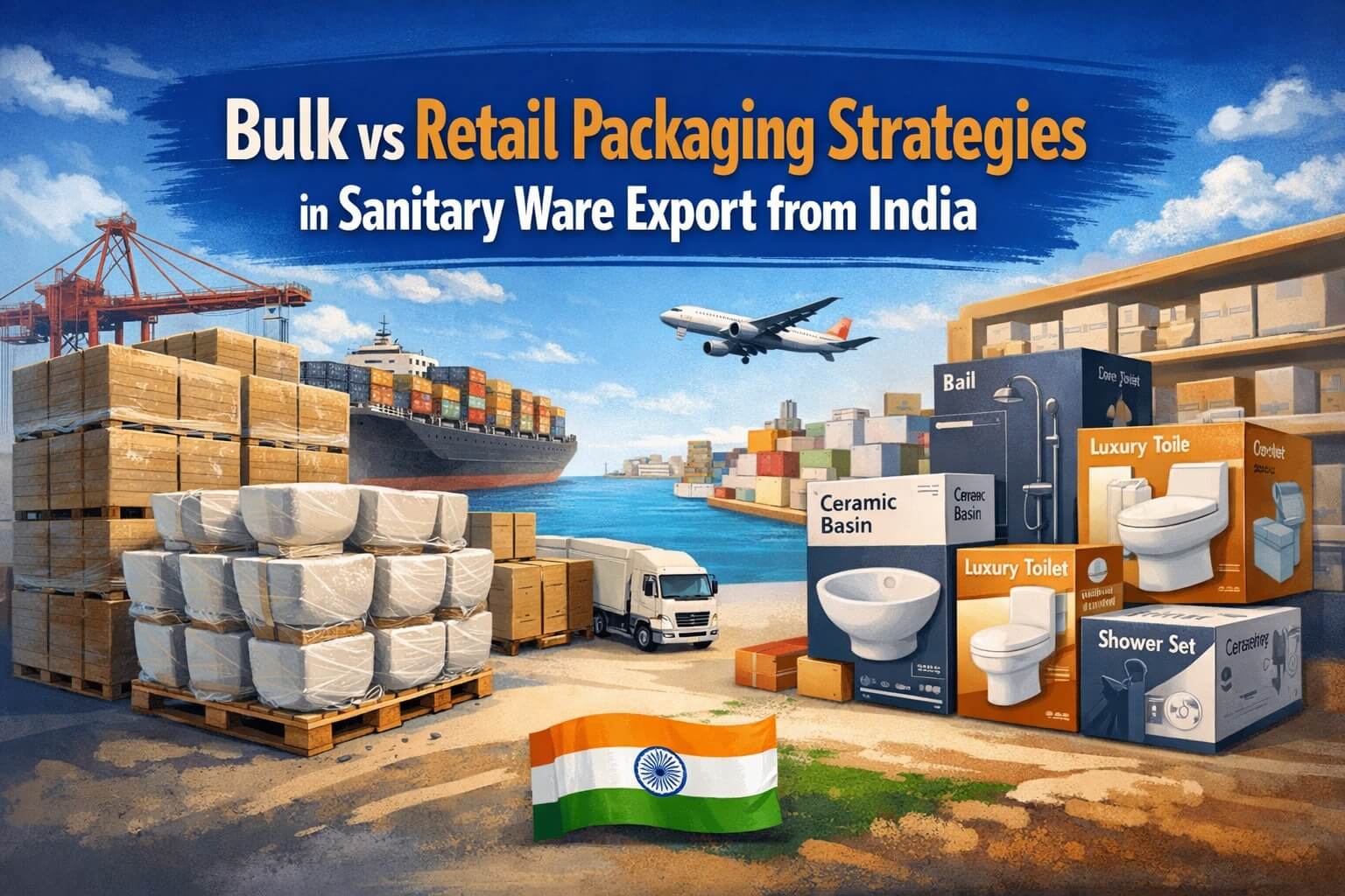 Bulk vs Retail Packaging Strategies in Sanitary Ware Export from India