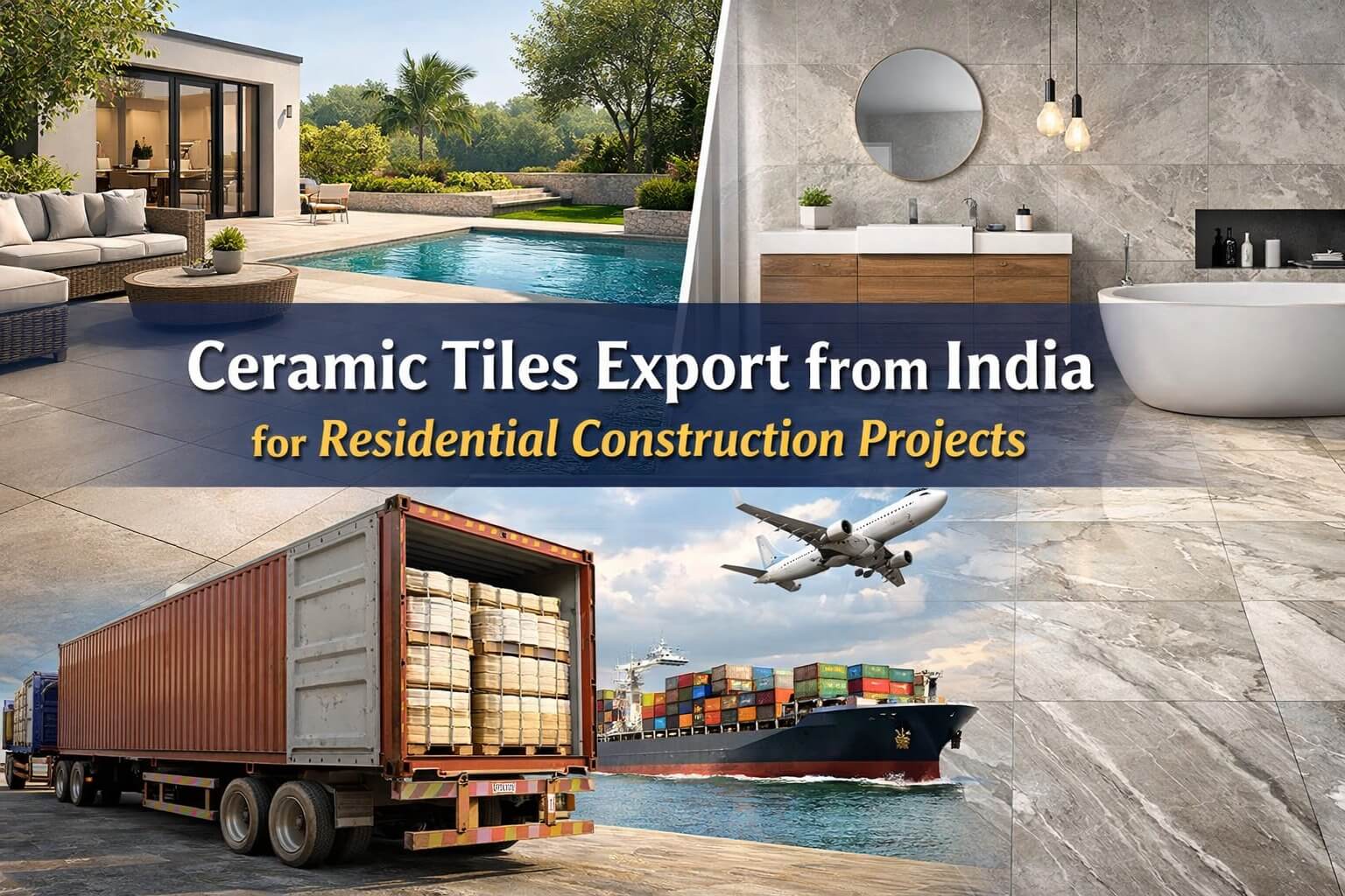 Ceramic Tiles Export from India for Residential Construction Projects