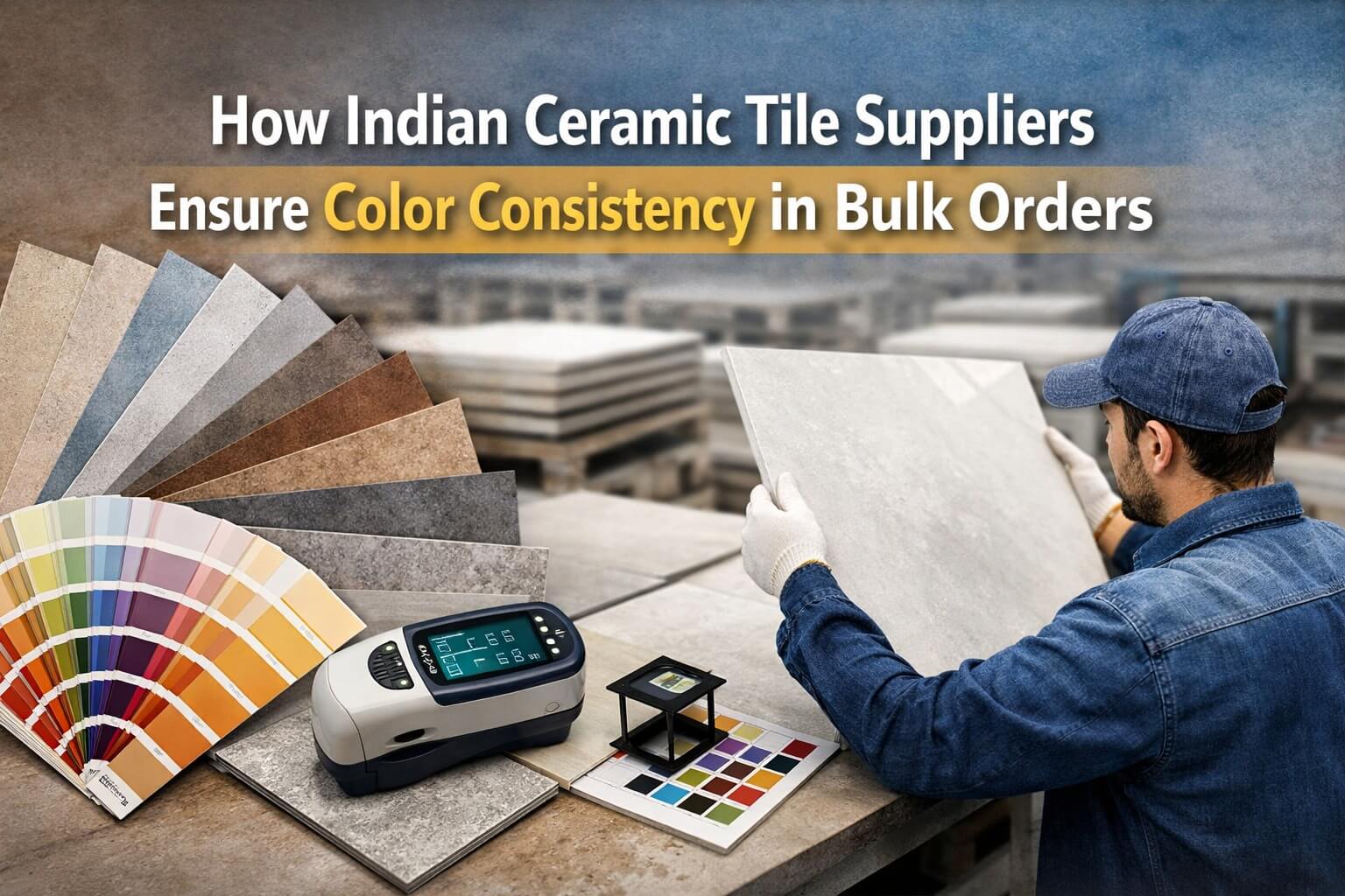 How Indian Ceramic Tile Suppliers Ensure Color Consistency in Bulk Orders