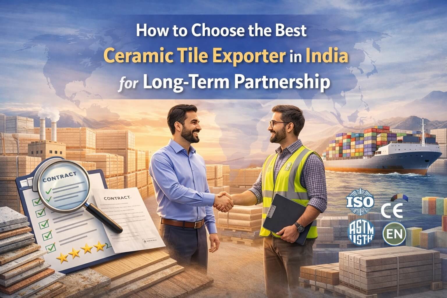 How to Choose the Best Ceramic Tile Exporter in India for Long-Term Partnership