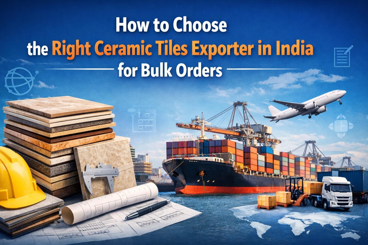 How to Choose the Right Ceramic Tiles Exporter in India for Bulk Orders