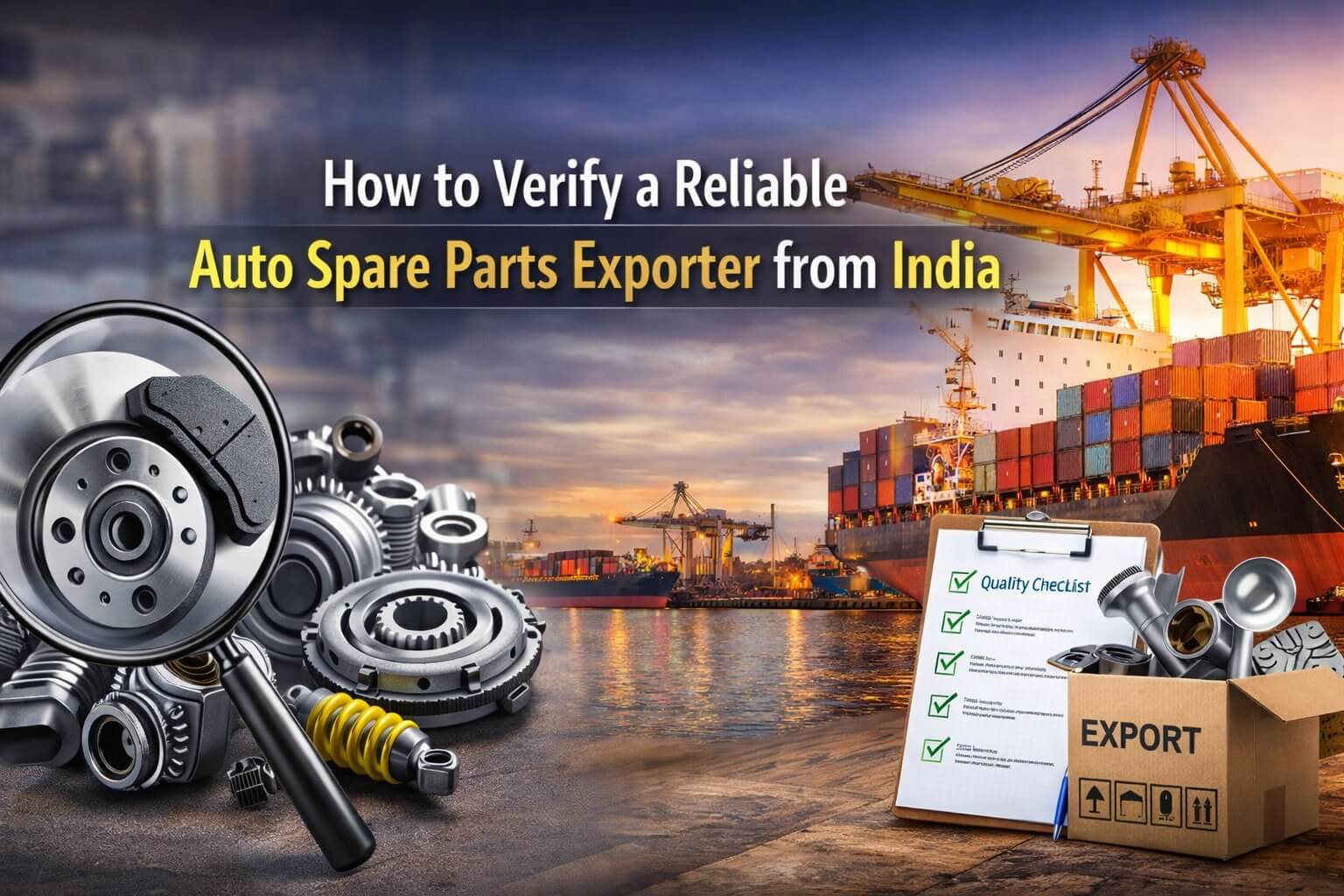 How to Verify a Reliable Auto Spare Parts Exporter from India