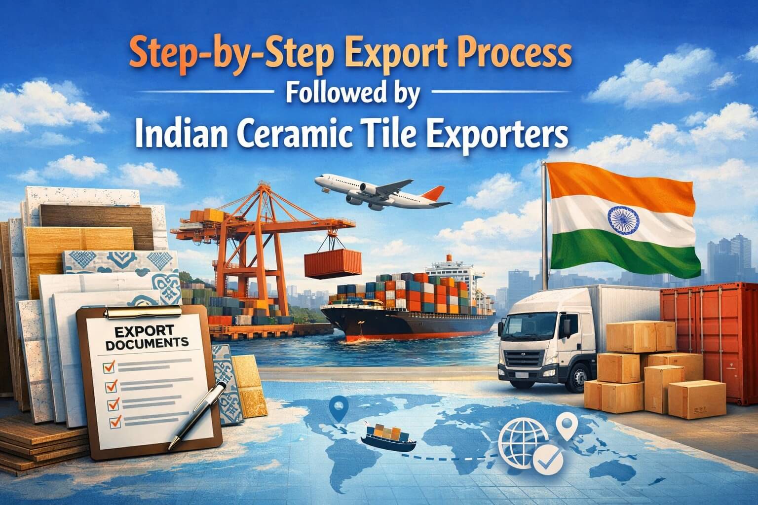 Step-by-Step Export Process Followed by Indian Ceramic Tile Exporters