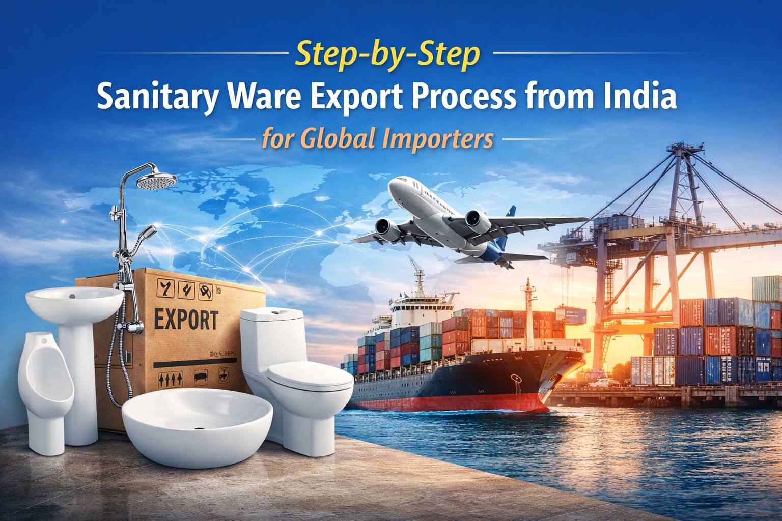 Step-by-Step Sanitary Ware Export Process from India for Global Importers